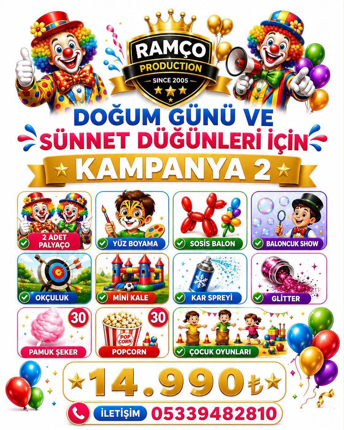 Kampanya 2: Orta Boy Eğlence - Kırklareli Organizasyon